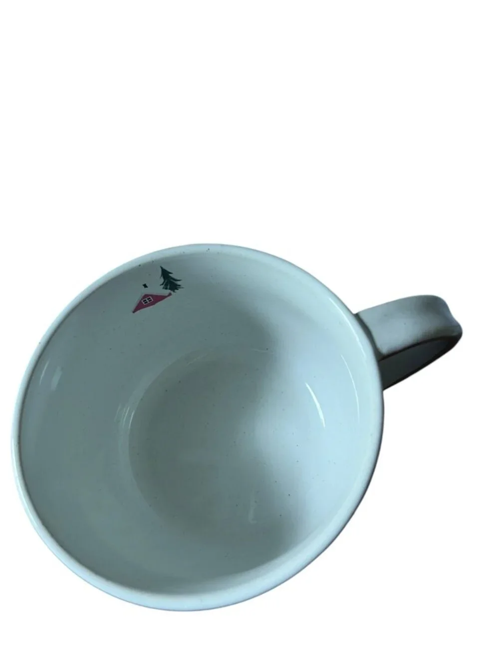 West Elm Holiday Skier Stoneware Mug Set of 4 Winter Design